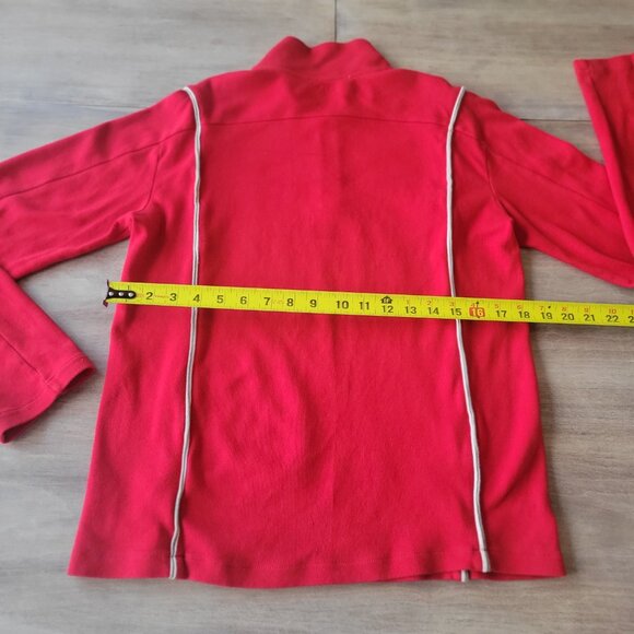 Armani Exchange A|X Women’s Red Quarter Zip Sweater Small Pullover - Picture 5 of 8